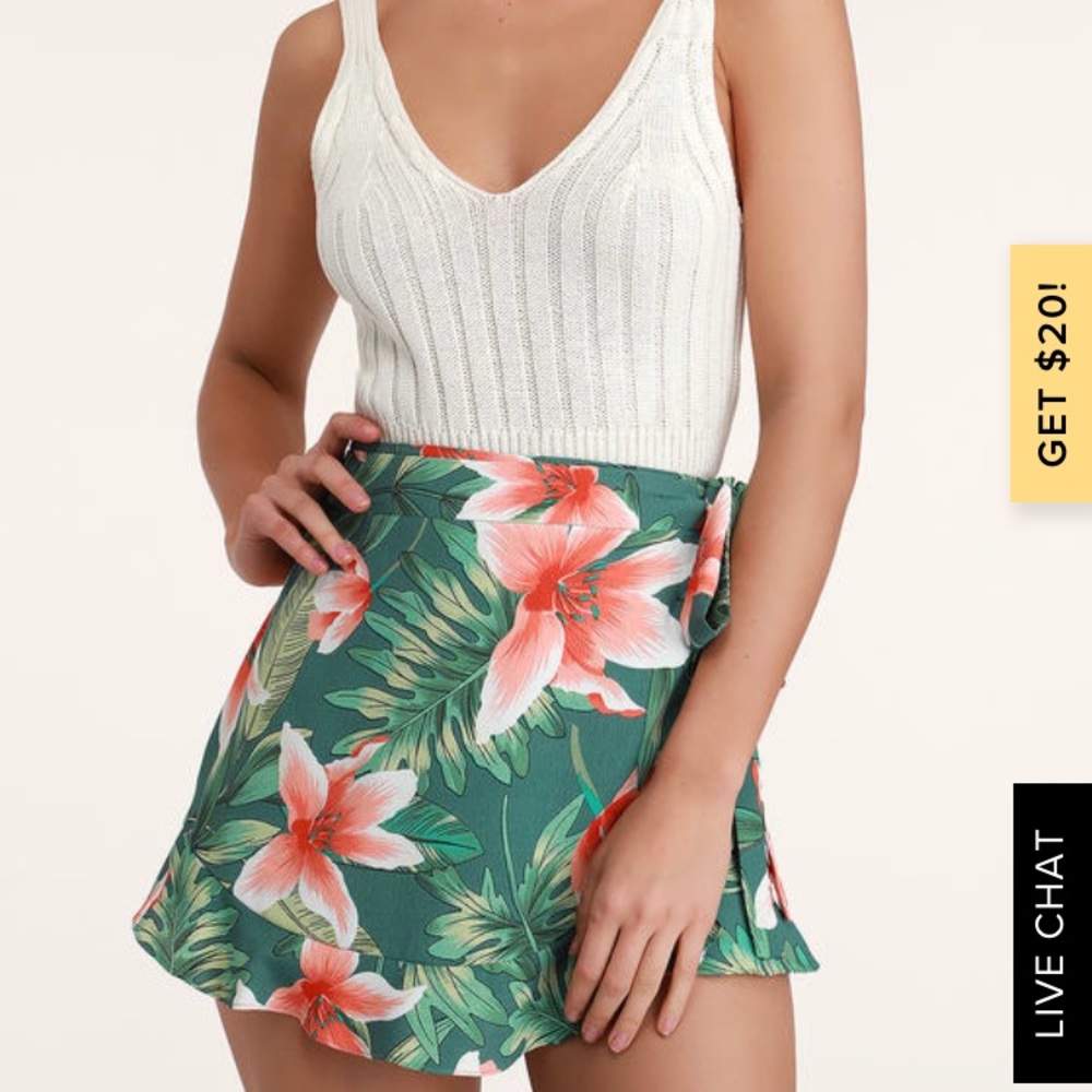 Floral skort